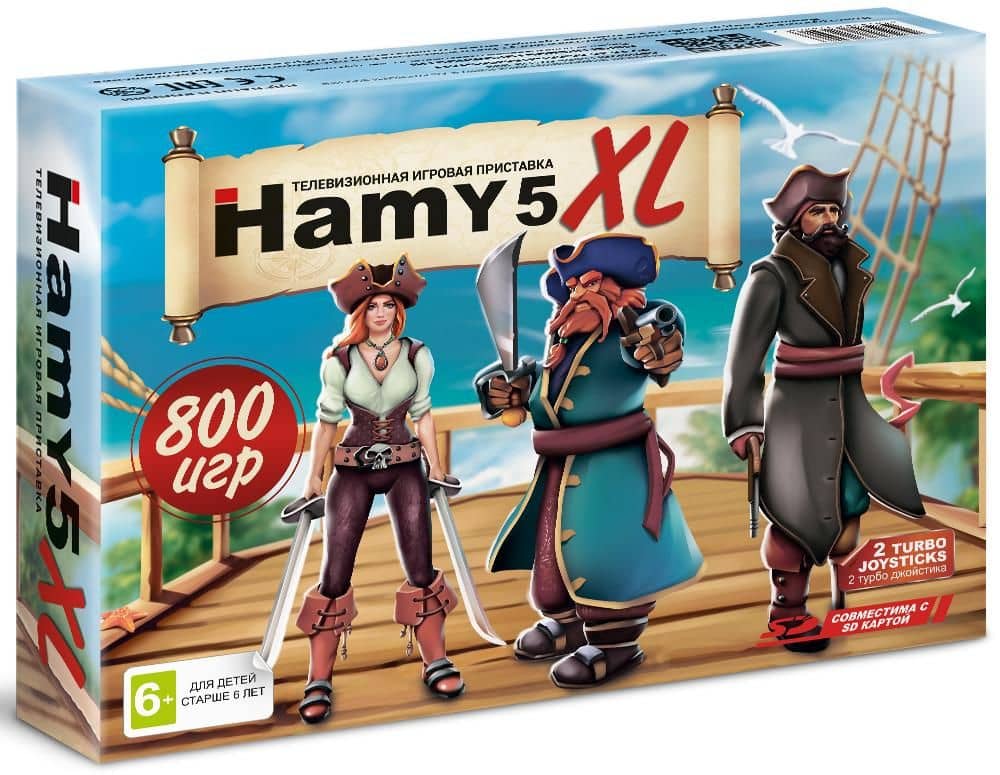 Игровая приставка Hamy 5 XL AV+HDMI (2в1 8+16 Bit) +800 игр