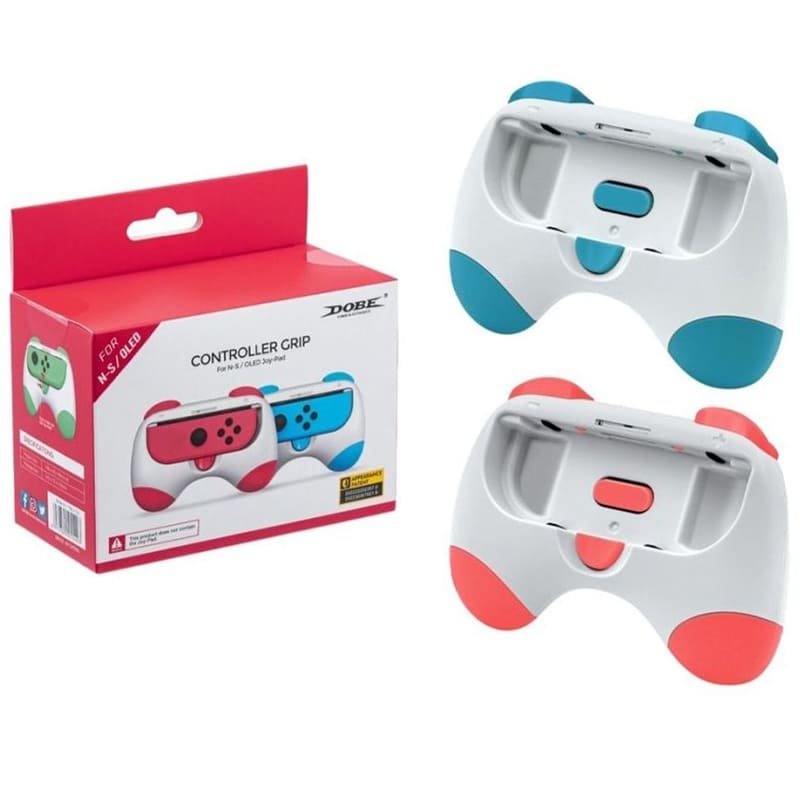 Держатели для Joy-Con DOBE Nintendo Switch Controller Grip (TNS-2130), красный/синий