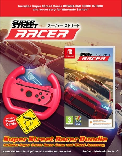 Super Street: Racer Bundle (код загрузки + руль) [Nintendo Switch, русская версия]