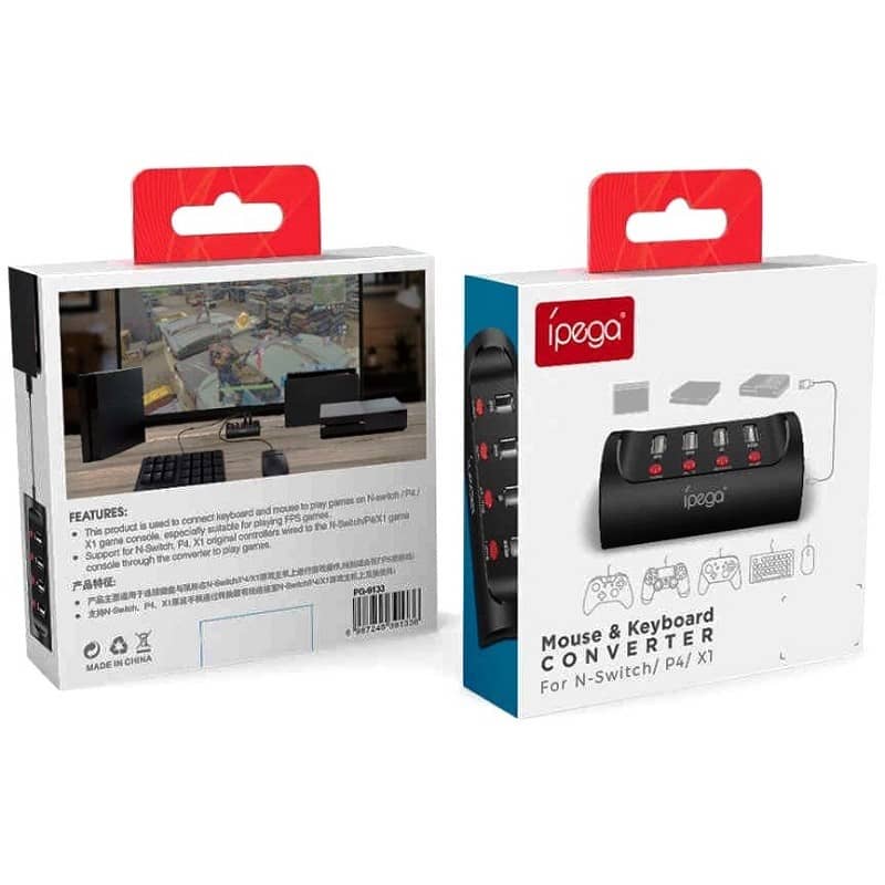 Конвертер подключения клавиатуры мыши PS4/Xbox One/Switch (iPEGA PG-9133)