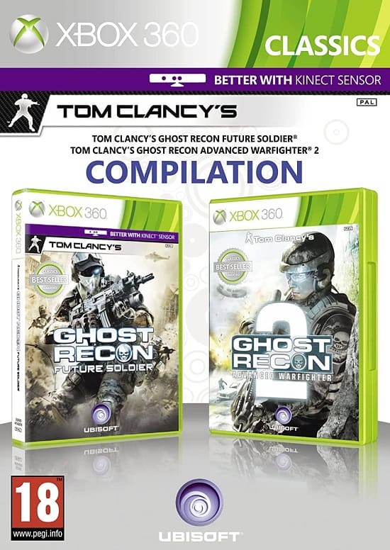 Tom Clancy's Ghost Recon Future Soldier + Ghost Recon Advanced Warfighter 2 (Xbox 360, АНГЛ)