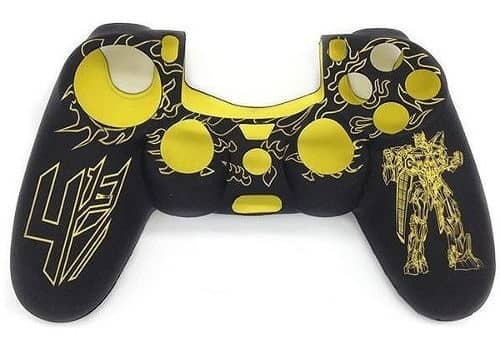 Чехол силиконовый для джойстика Sony DualShock 4 Трансформеры Yellow (PS4)