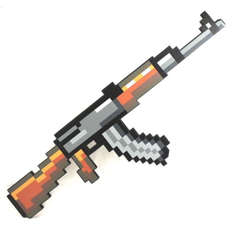Автомат Калашникова Minecraft , 87 см в длину Автомат Калашникова Minecraft , 87 см в длину
