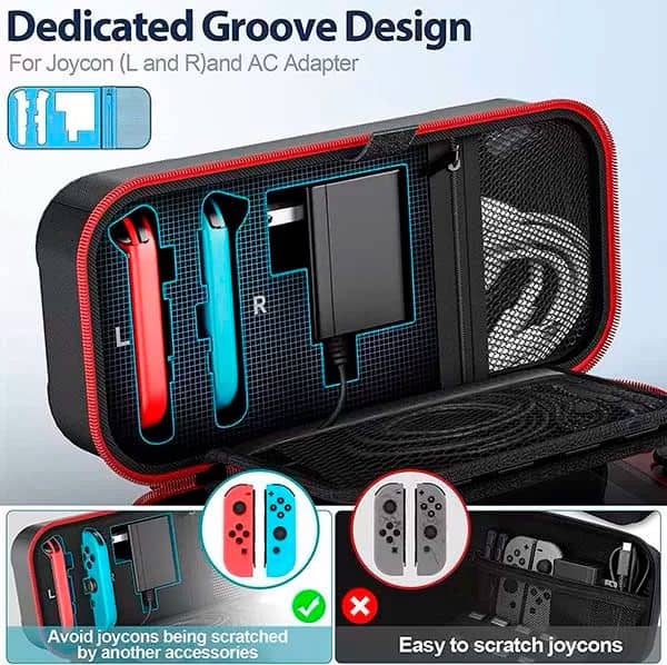 Защитная сумка чехол Carry Case для Nintendo Switch/Switch OLED Oivo IV-SW178 Purple - интернет-магазин GameShock г. Челябинск
