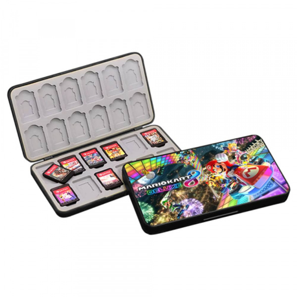 Кейс-футляр для хранения 24 картриджей (игр) Nintendo Switch Premium Game Card Case Mario Kart 8 Deluxe