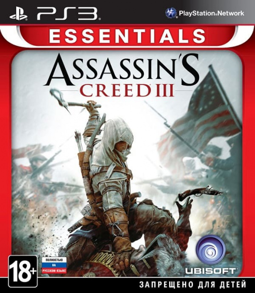 Assassin's Creed III (3) (Essentials) (PS3, русская версия)