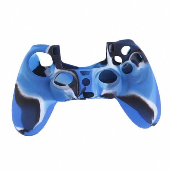 Чехол силиконовый для джойстика Camouflage Blue (PS4)