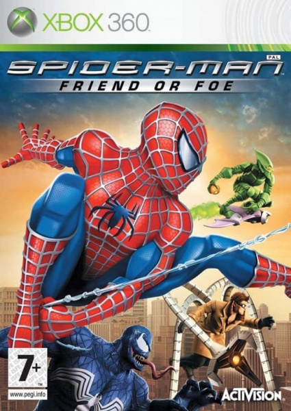 Spider Man: Friend or Foe (Xbox 360, АНГЛ, БУ) (Без обложки)