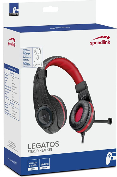 Проводная гарнитура Speedlink Legatos Stereo Headset для Playstation 4 (PS4) (SL-450302-BK) - интернет-магазин GameShock г. Челябинск