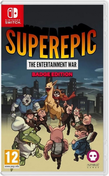 SuperEpic: The Entertainment War - Badge Edition [Nintendo Switch, английская версия, БУ]
