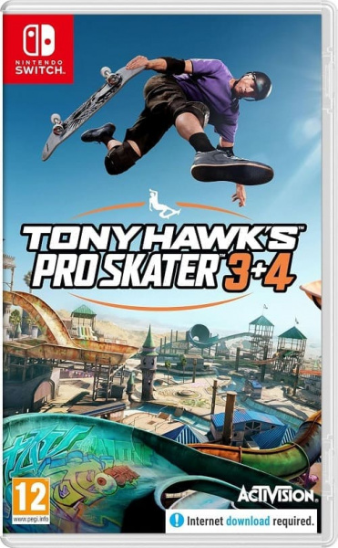 Tony Hawk's Pro Skater 3 + 4 (Nintendo Switch, АНГЛ, БУ) Tony Hawk's Pro Skater 3 + 4 (Nintendo Switch, АНГЛ, БУ)