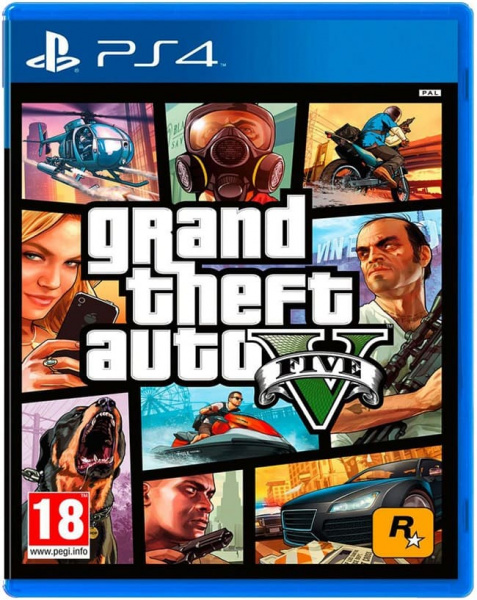 Grand Theft Auto V (GTA 5) (PS4, АНГЛ, БУ)