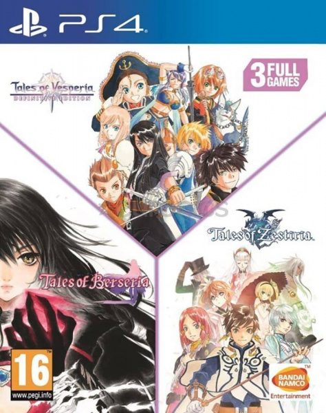 Tales of Vesperia + Tales of Berseria + Tales of Zestiria Compilation (PS4, русские субтитры)