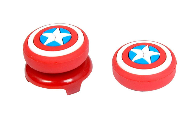Накладки на стики для Dualshock 4 Rocker - "Captain America" - интернет-магазин GameShock г. Челябинск Накладки на стики для Dualshock 4 Rocker - "Captain America" - интернет-магазин GameShock г. Челябинск