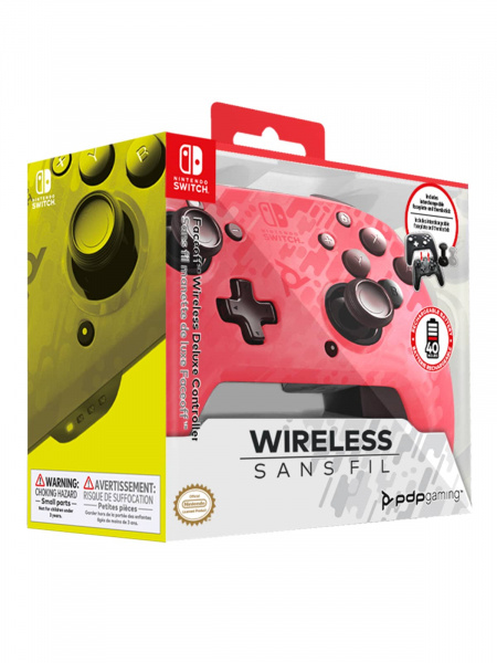 Беспроводной контроллер PDP Faceoff Pink Camo - Nintendo Switch - интернет-магазин GameShock г. Челябинск