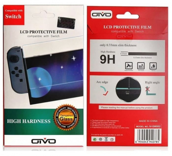 Стекло для Nintendo Switch 9H Tempered Glass - OIVO - интернет-магазин GameShock г. Челябинск