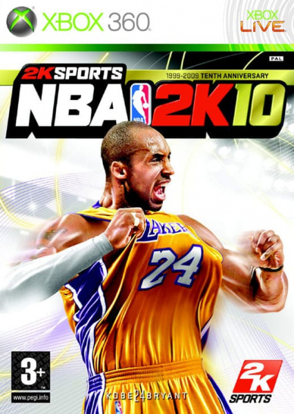 NBA 2K10 (Xbox 360, АНГЛ, БУ)