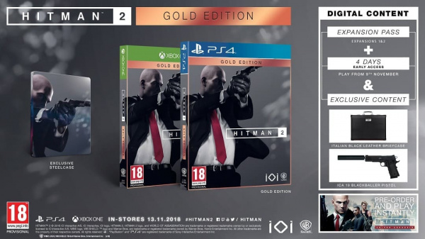 Hitman 2 - Gold Edition (PS4, русские субтитры) - интернет-магазин GameShock г. Челябинск