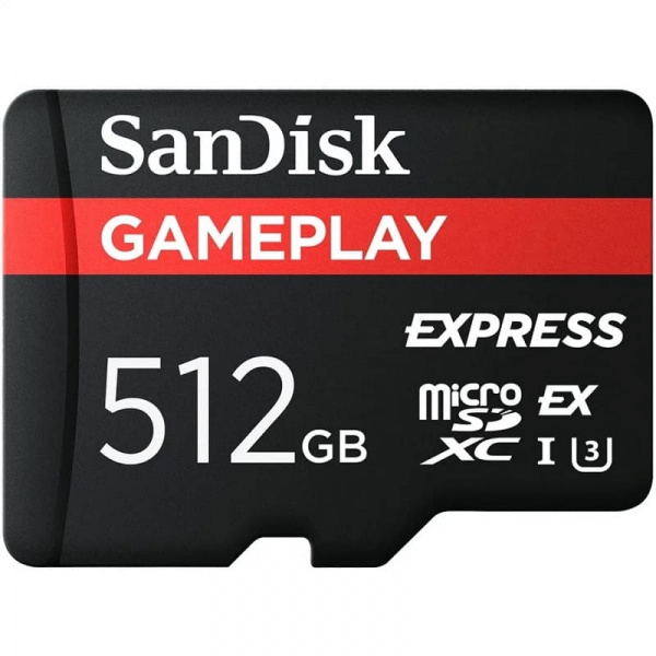 Карта памяти microSD Express SanDisk GamePlay – 512GB для Nintendo Switch 2 [БУ]