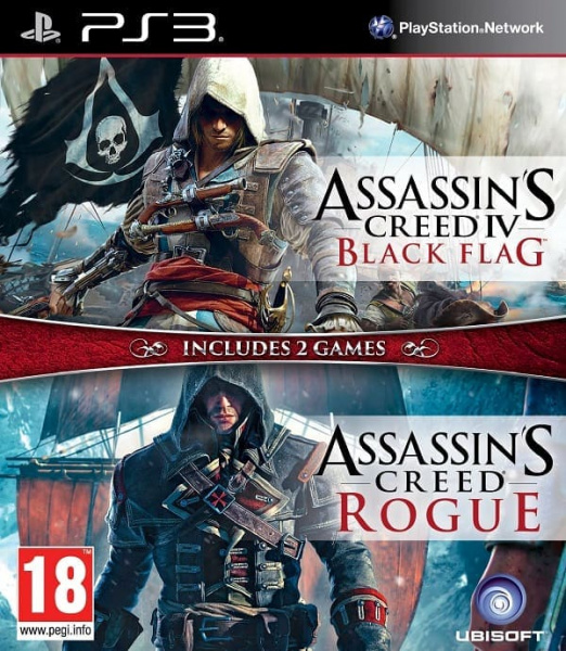 Assassin's Creed IV (4): Черный флаг + Изгой (Black Flag + Rogue) (PS3, РУС)