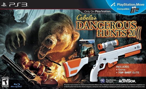 Cabela's Dangerous Hunts 2011 + винтовка (PS3, АНГЛ, БУ) Cabela's Dangerous Hunts 2011 + винтовка (PS3, АНГЛ, БУ)