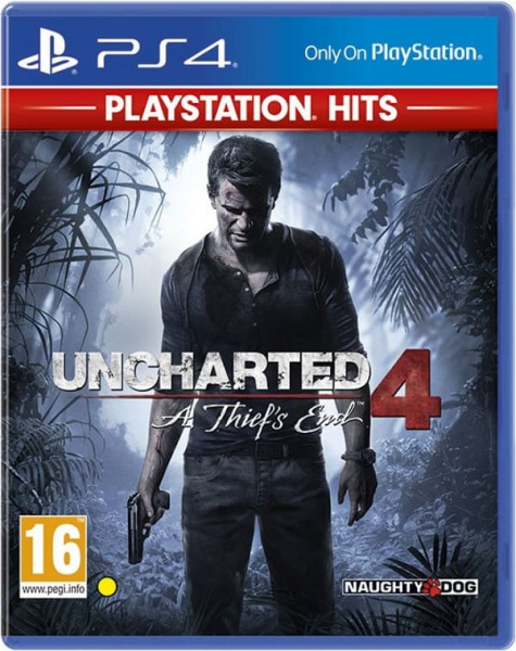 Uncharted 4: Путь вора (A Thief's End) - Playstation Hits (PS4, РУС, БУ)
