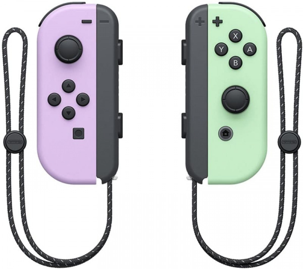 Набор контроллеров Joy-Con для Nintendo Switch (Пастельный Фиолетовый/Пастельный Зеленый, БУ) Набор контроллеров Joy-Con для Nintendo Switch (Пастельный Фиолетовый/Пастельный Зеленый, БУ)
