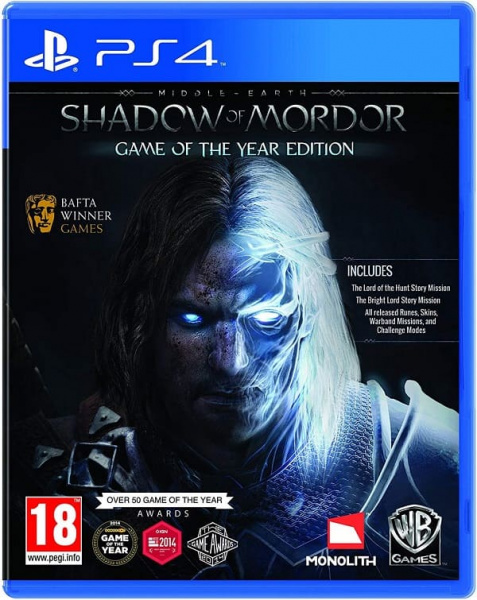 Middle earth: Shadow of Mordor (Средиземье: Тень Мордора) - Game of the Year Edition (PS4, русские субтитры)