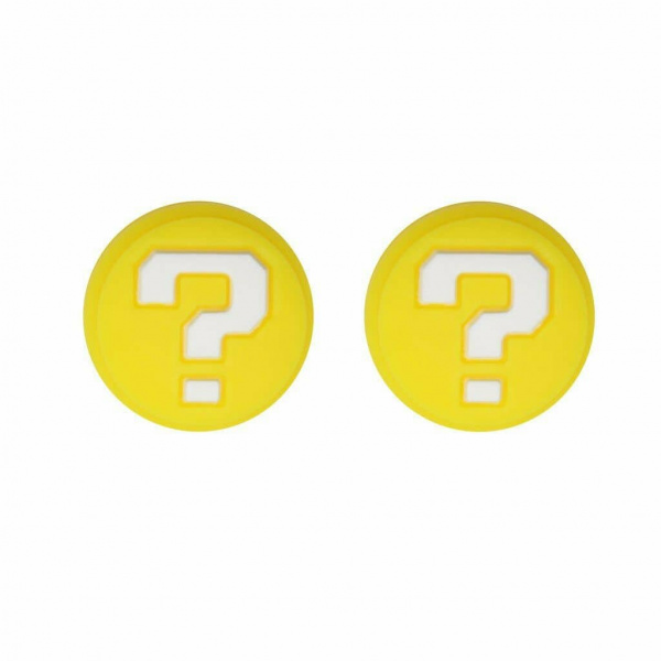 Накладки (насадки) на стики Joy Con для Nintendo Switch/Lite/Oled - Yellow Question (2шт)