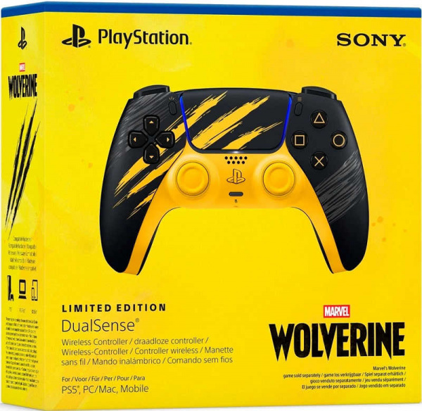 Геймпад Sony DualSense - Marvel's Wolverine Yellow Limited Edition (PS5)