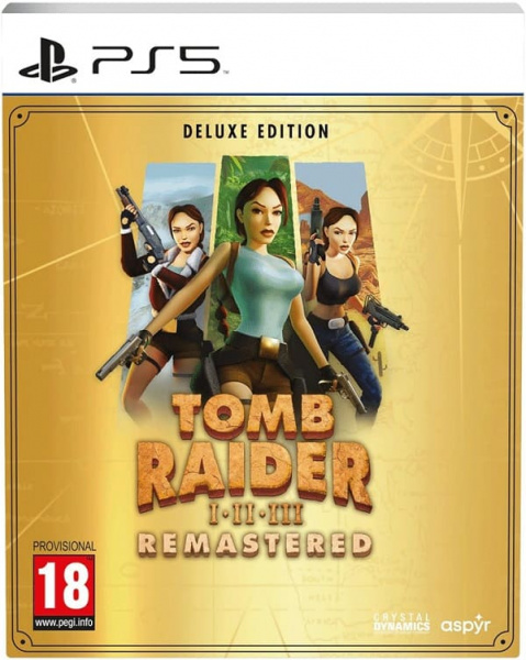 Tomb Raider I-III (1-3) Remastered Starring Lara Croft - Deluxe Edition (PS5, русская версия)