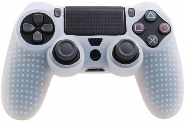 Чехол силиконовый для джойстика Non-Slip White (PS4)