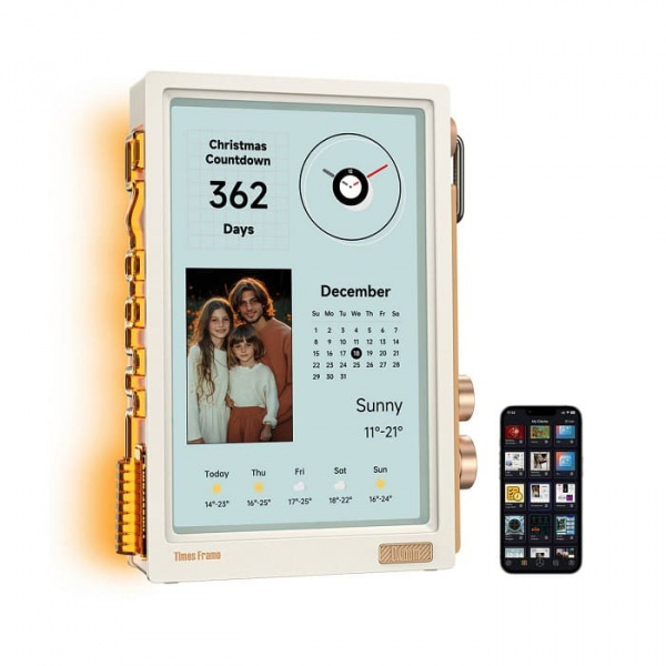 Многофункциональный дисплей Divoom Times Frame, бежевый