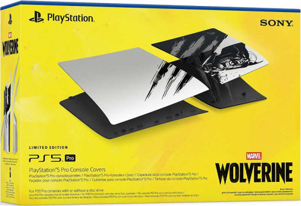 Съемные боковые панели для PlayStation 5 Pro Marvel's Wolverine Black Adamantium Limited Edition (Росомаха) Съемные боковые панели для PlayStation 5 Pro Marvel's Wolverine Black Adamantium Limited Edition (Росомаха)