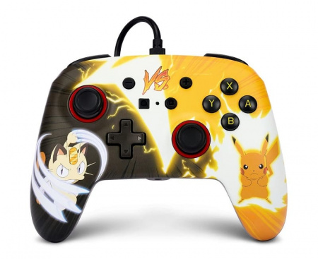 Геймпад (контроллер) проводной PowerA "Pokemon Pikachu vs. Meowth" для Nintendo Switch Геймпад (контроллер) проводной PowerA "Pokemon Pikachu vs. Meowth" для Nintendo Switch