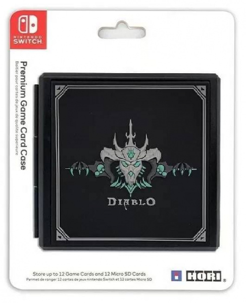 Кейс-футляр для хранения 12 картриджей (игр) "Diablo" (NSW-038U) Черный (Switch)