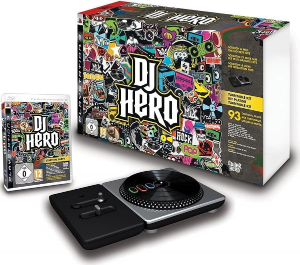 DJ Hero (контроллер) + 2 новых диска (БУ)
