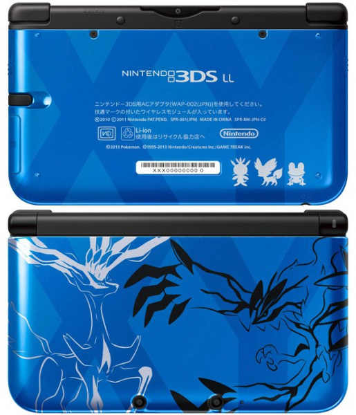Nintendo 3DS LL Pokemon XY Blue прошитая 64gb (БУ)