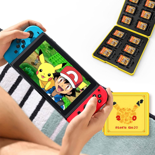 Кейс-футляр для хранения 12 картриджей (игр) "Pokemon Lets Go20" (NSW-038U) (Switch) - интернет-магазин GameShock г. Челябинск