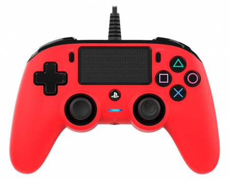 Геймпад проводной Nacon Wired Compact (PS4, PC) красный Геймпад проводной Nacon Wired Compact (PS4, PC) красный