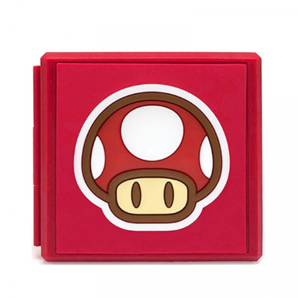 Кейс-футляр для хранения 12 картриджей (игр) "Mario (гриб)" (NSW-038U) (Switch)