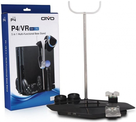 Подставка для консоли OIVO Slim/Pro для двух PS Move, крепление для VR Подставка для консоли OIVO Slim/Pro для двух PS Move, крепление для VR
