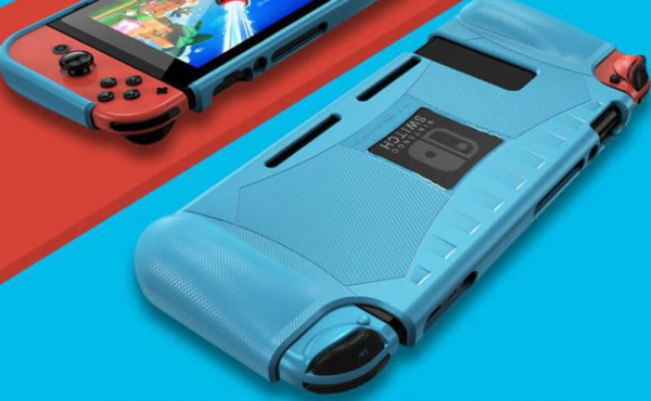 Накладка силиконовая для Nintendo Switch Protector Shell Blue - интернет-магазин GameShock г. Челябинск