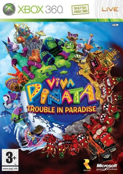 Viva Pinata Trouble in Paradise (Xbox 360, АНГЛ, БУ) (без обложки)
