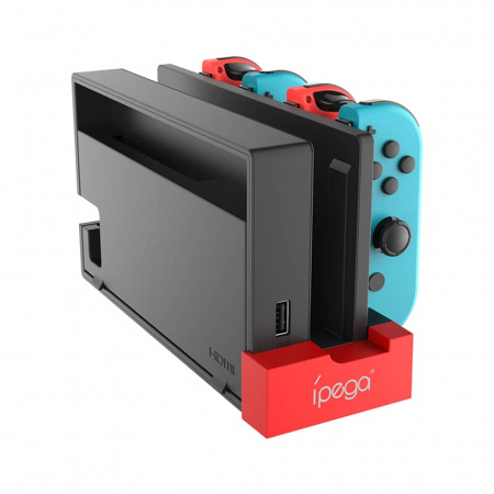 Зарядная док-станция iPEGA PG-9186 для игрового контроллера Nintendo Switch Joy-Con - Чёрный - интернет-магазин GameShock г. Челябинск