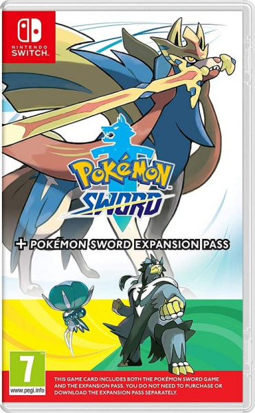 Pokemon Sword + Expansion Pass (Nintendo Switch, английская версия, БУ)