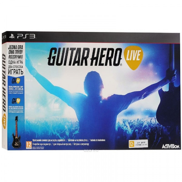 Guitar Hero Live (Контроллер Гитара + игра) (PS3, АНГЛ)