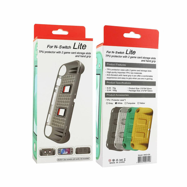 Силиконовый защитный чехол накладка Silicon Case для Nintendo Switch Lite - Прозрачный светлый - интернет-магазин GameShock г. Челябинск