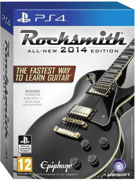 Rocksmith 2014 Edition: Remastered (Игра + Кабель) (PS4, английская версия, БУ)