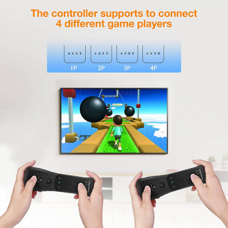 Пульт (геймпад, контроллер) Remote Wii Motion Plus + чехол Black - интернет-магазин GameShock г. Челябинск Пульт (геймпад, контроллер) Remote Wii Motion Plus + чехол Black - интернет-магазин GameShock г. Челябинск